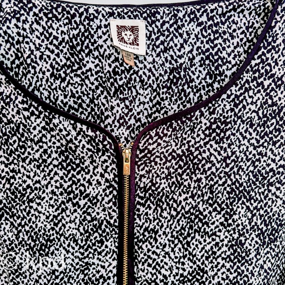 Anne Klein Zip Front Sleeveless Blouse 18W - Picture 2 of 5